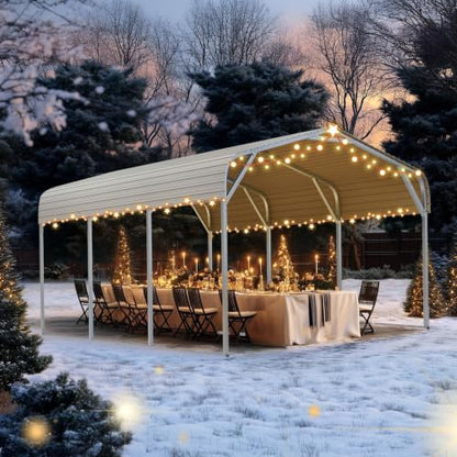 10x15 FT Heavy Duty Metal Carport