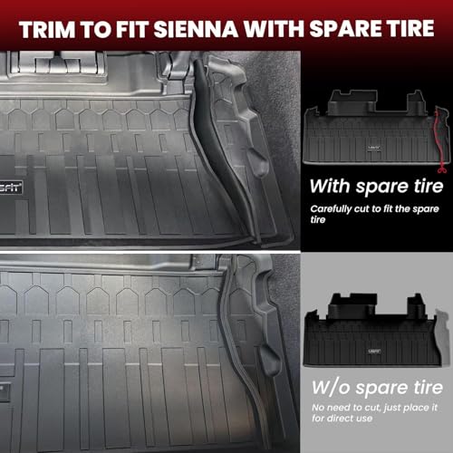 Floor Mats for Toyota Sienna 8 Seats 2021