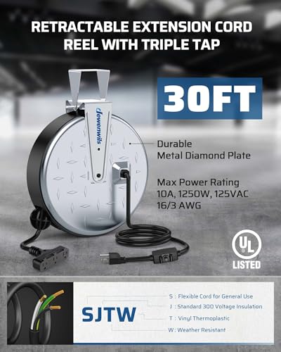 Retractable Extension Cord Reel