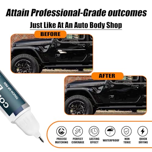 PX8 DX8 Black Touch Up Paint for Jeep