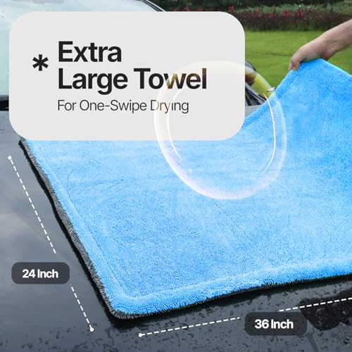 Crystal Clean 1300 GSM Car Drying Towel