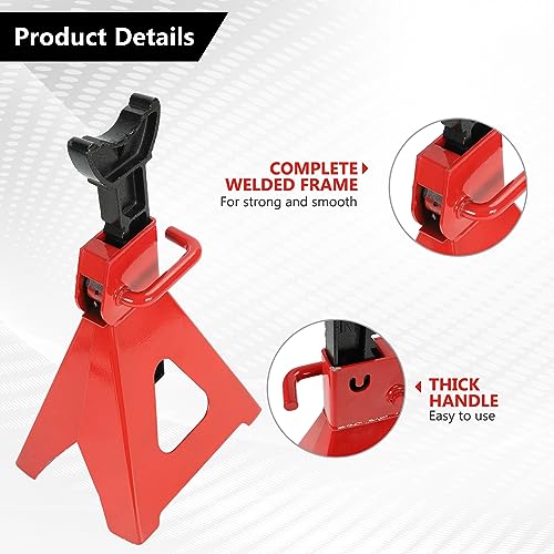 6 Ton (12,000 LBS) Automotive Jack Stands