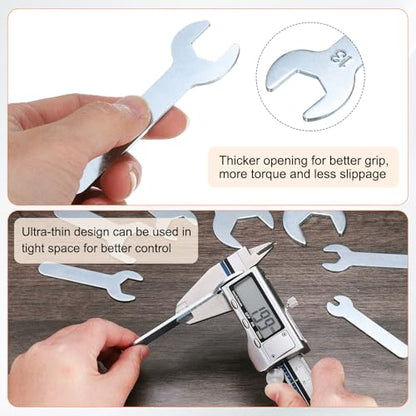 10pcs Small Wrench Open End Wrench 13x87x2mm Metric U (10 Count)