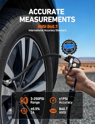 Digital Tire Pressure Gauge with Inflator 3