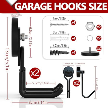 Heavy Duty Magnetic Hooks (2 Count)