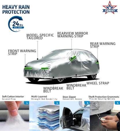 10 Layer Custom Fit SUV Car Cover Waterproof All Weather