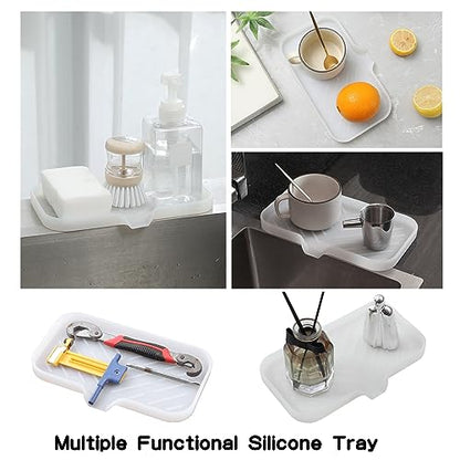 Silicone Soap Dish with Drain Spout