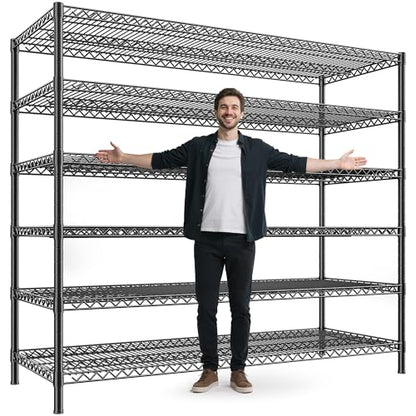 6 Tier Heavy Duty Wire Shelving Unit