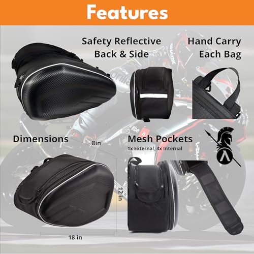 ENHANCED+ Motorcycle Saddlebags (2 Piece)