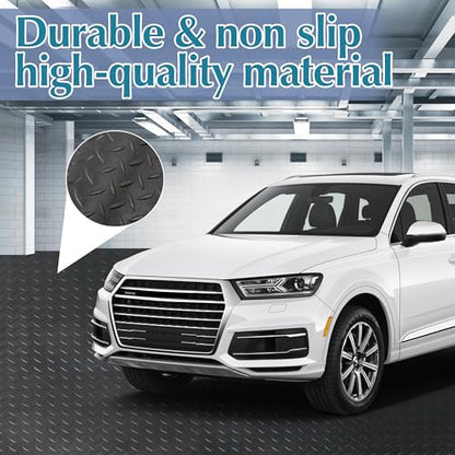 7.5'x17' Garage Floor Mat Diamond PVC Garage Flooring Anti