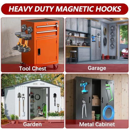 Heavy Duty Magnetic Hooks (2 Count)