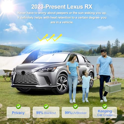 8pcs Car Window Shades for Lexus RX 2023 (8 Count)