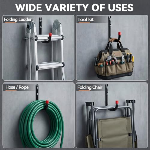 Heavy Duty Garage Storage Hooks (6 Count)