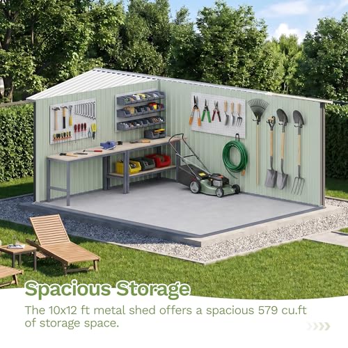 10x12 FT Outdoor Storage Shed