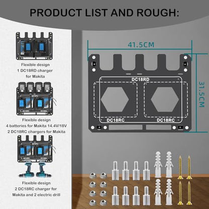 Charger Mount for Makita DC18RC