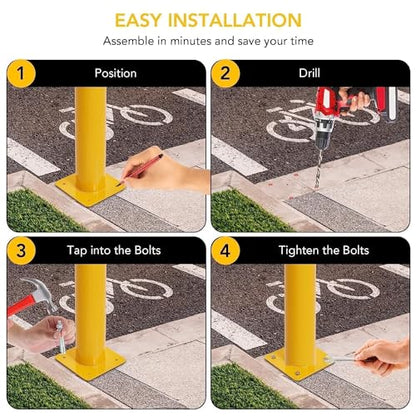 4 Pcs Safety Bollard