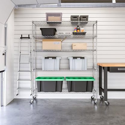 UltraDurable Heavy Duty NSF Solid Steel Wire Rack Storage Unit Organizer for Garage