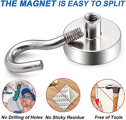 Magnetic Hooks for Cruise Essentials 2026 Cabins Door 12 Pack (12 Count)