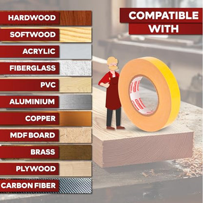 Double Sided Woodworking Tape 4 Inches x 90 Feet