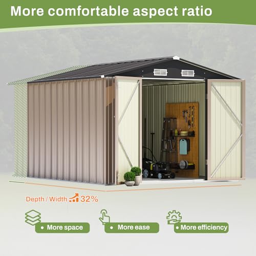 8x10 FT Outdoor Storage Shed