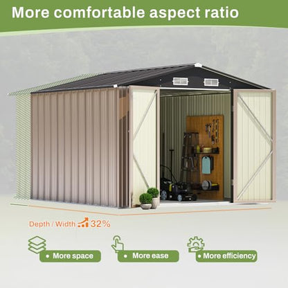 8x10 FT Outdoor Storage Shed