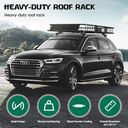 250LBS Universal Roof Rack Basket