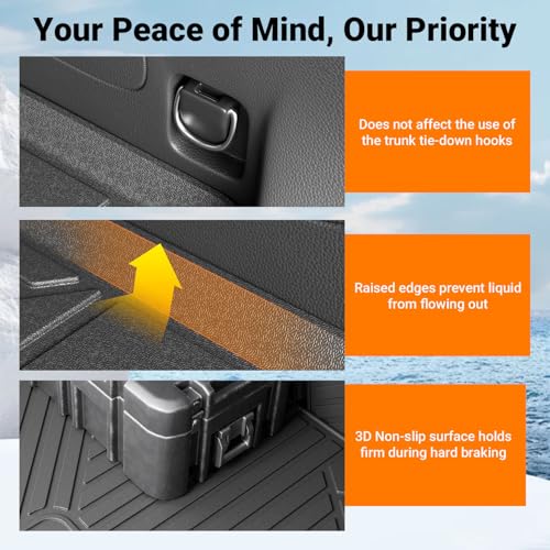 6&7 Seats Cargo Mat Trunk Mat Compatible with 2020