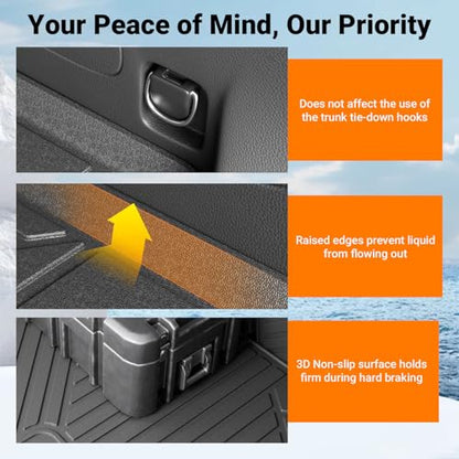 6&7 Seats Cargo Mat Trunk Mat Compatible with 2020
