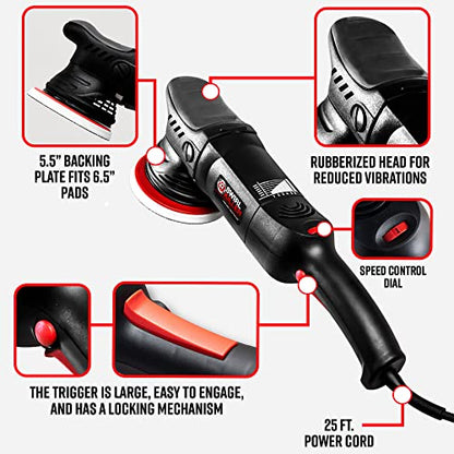 Swirl Killer 15mm Polisher Kit 16 Item Buffer Polisher Dual Action Machine Use W