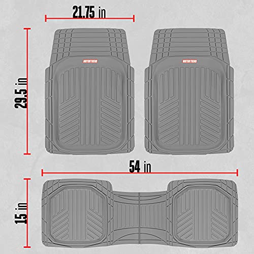 FlexTough™ Deep Dish Plus Rubber Car Floor Mats with Trunk Mat Cargo Liner