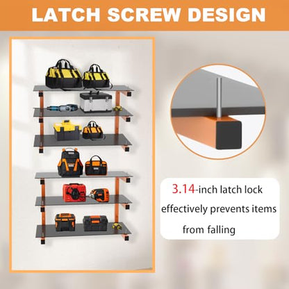 4 Pack Wall Mounted Lumber Rack (4 Count)