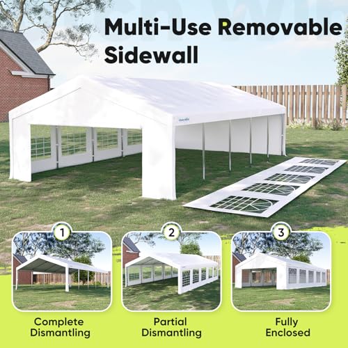 20'x30' Heavy Duty Party Tent Outdoor Canopy with Church Windows