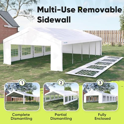 20'x30' Heavy Duty Party Tent Outdoor Canopy with Church Windows