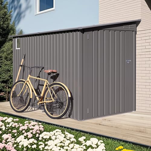 4x9 FT Lean to Shed with Windows