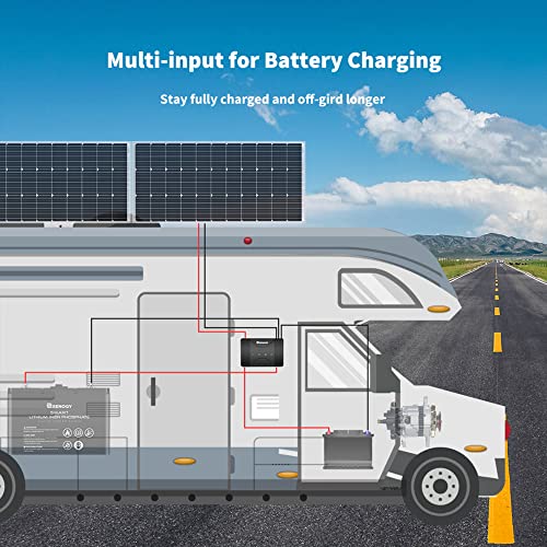 Smart 30A DC DC MPPT Battery Charger 12V Dual Input for RVs