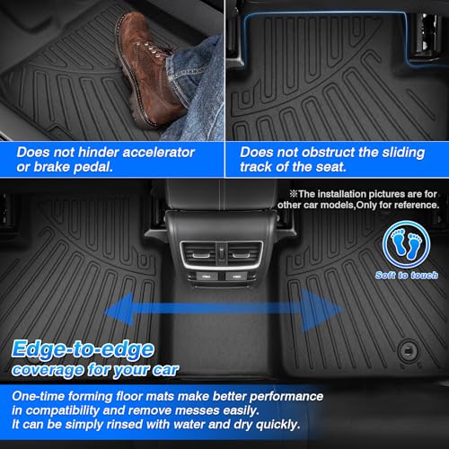 Floor Mats & Cargo Liner Custom Fit for Nissan Rogue 2021 (2 Count)