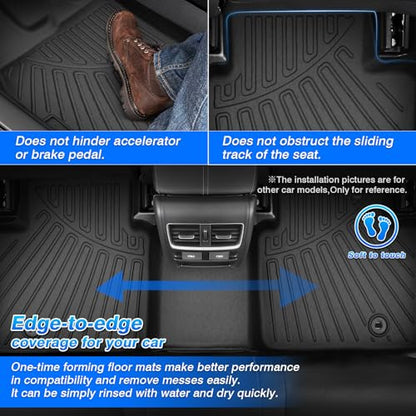 Floor Mats & Cargo Liner Custom Fit for Nissan Rogue 2021 (2 Count)