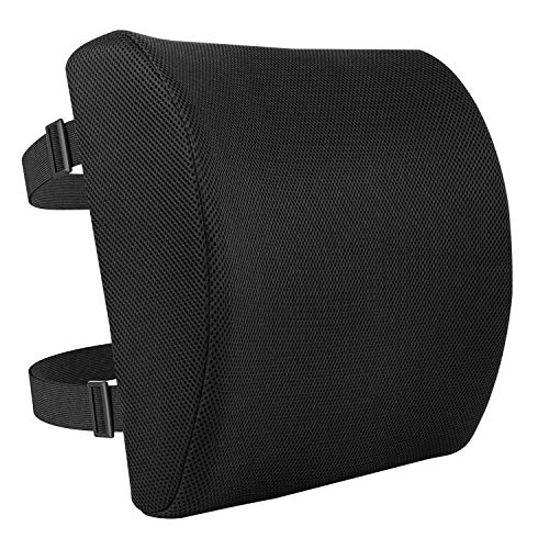 Rectangular Memory Foam Back Support Cushion for Office Chairs