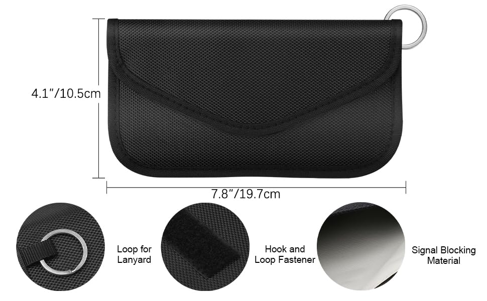 Faraday Bag for Phones & Car Keys (2 Count)