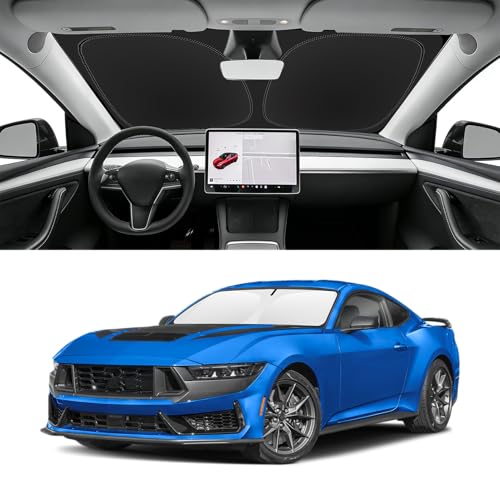 Custom Fit Windshield Sun Shade for Ford Mustang 2015