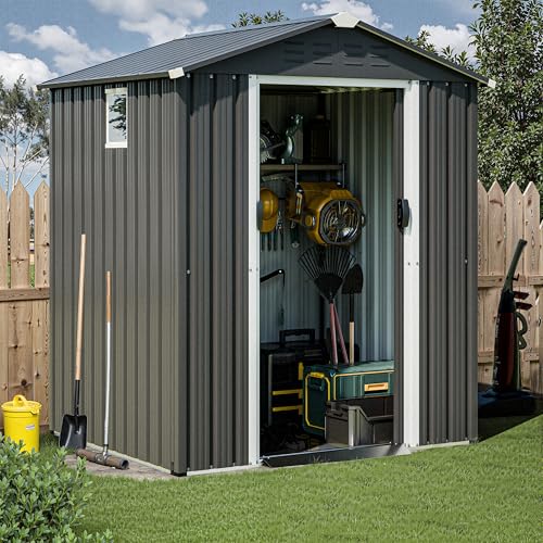 JYQAQA 6x4 FT Outdoor Storage Shed