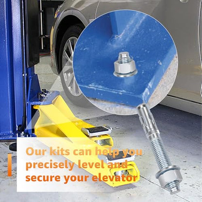 Car Lift Installation Install Kit with Wedge Anchor Bolts Leveling Shim