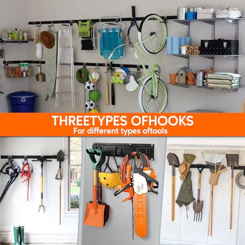 Garage Hooks Heavy Duty Tool Organizer