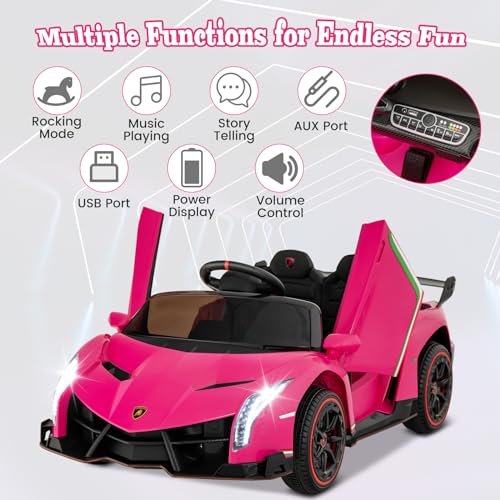 Pink Lamborghini Ride on Car