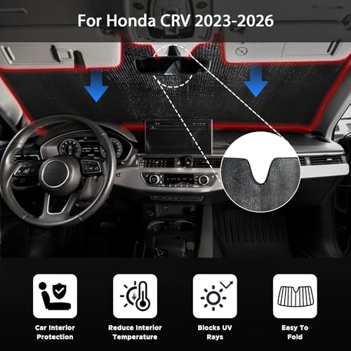 Car Windshield Sun Shade for Honda CRV 2023