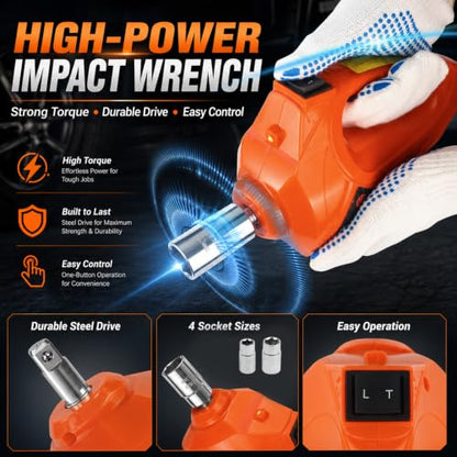 Electric Car Jack Kit 5 Ton 12V Hydraulic with Wrench