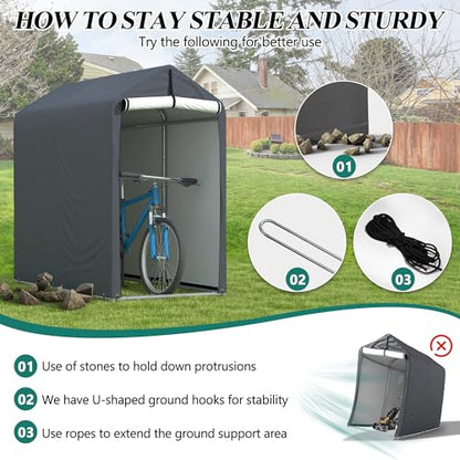 6 x 3ft Outdoor Cycle Storage Shelter
