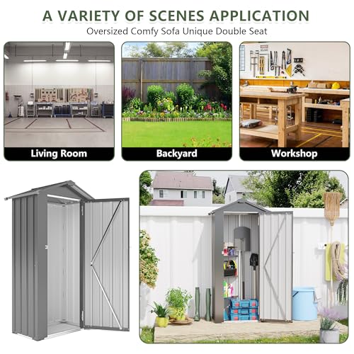 2.5x1.4 FT Outdoor Storage Shed