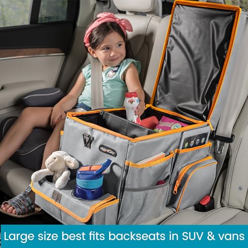 Front Seat Organizer with Tray and Cup Holders