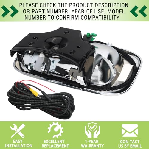 Backup Camera Tailgate Handle Rear View Camera Liftgate Latch Handle Chrome Compatible with 1999